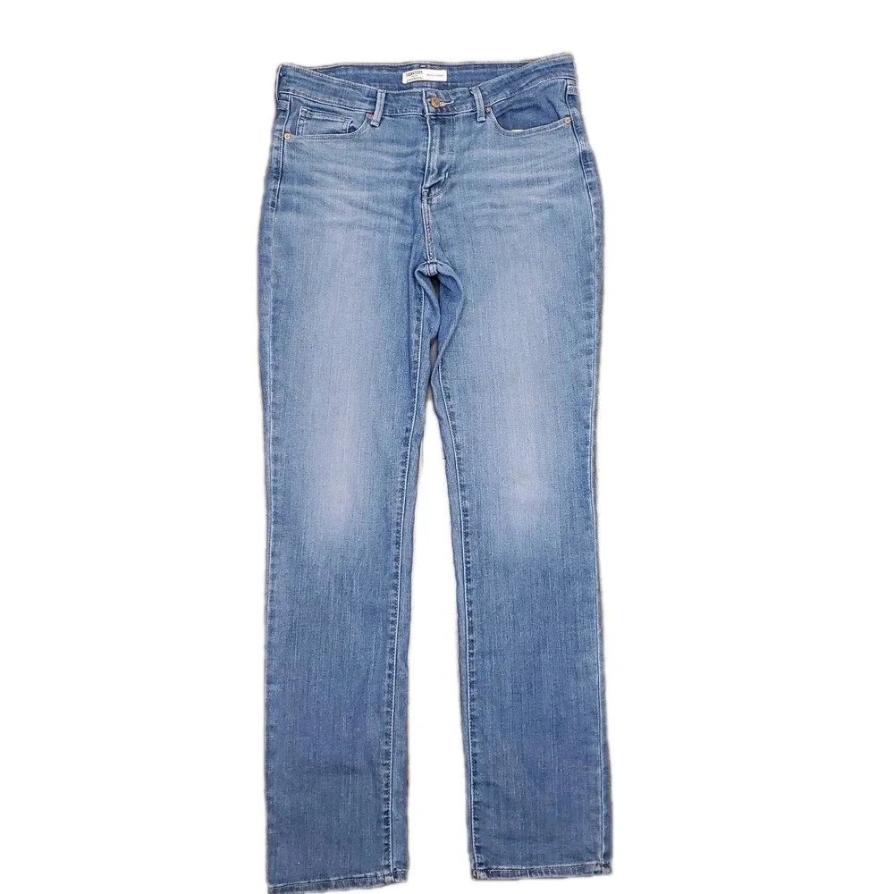 Levi's Signature Gold Mid-rise Straight Men's 31x34 Classic Blue Jeans Med-wash